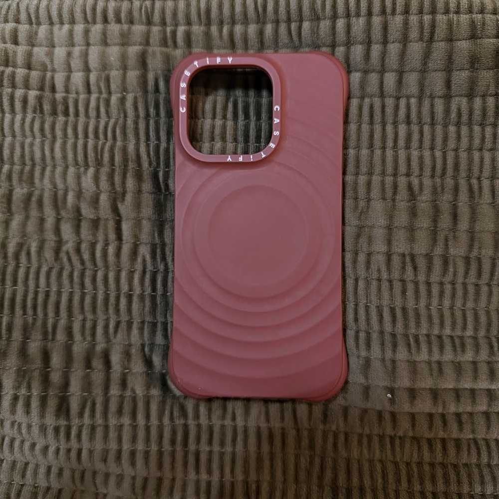 Casetify Burgundy Phone Case iPhone 15 pro